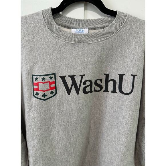 Champion Brand Washington University Reverse Weave Crewneck Sweatshirt Size L - Picture 3 of 3